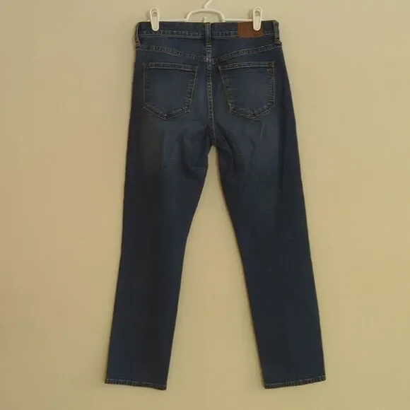Madewell Cruiser Straight High Waist Denim Jean Ankle Crop Capri - Size 26 - Picture 6 of 12